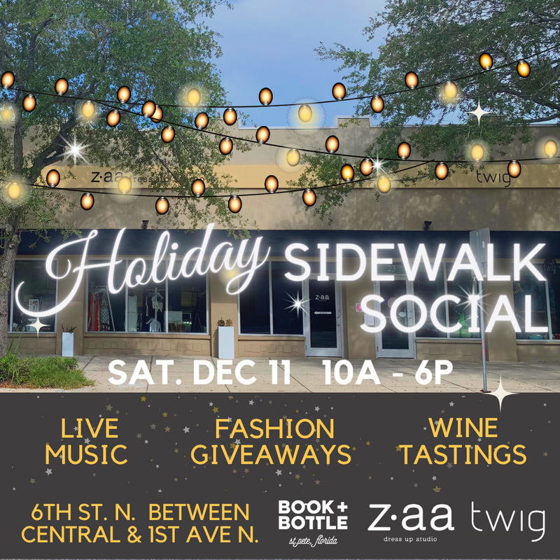 Fashion and Wine Tasting!  Holiday Sidewalk Social This Saturday