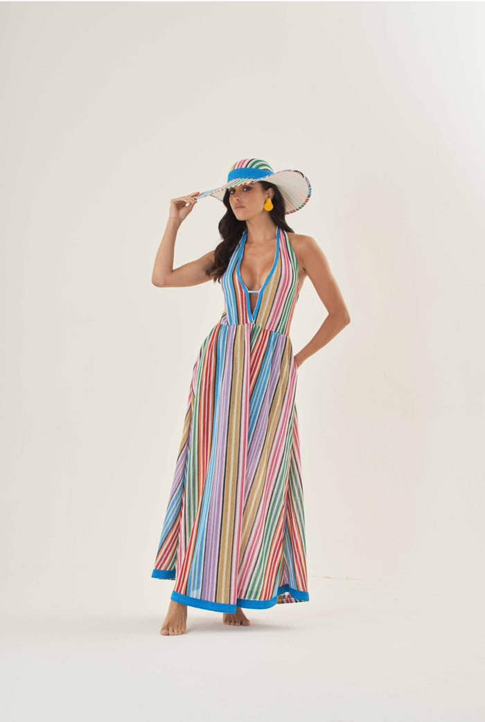 Glitter Rainbow Maxi Dress