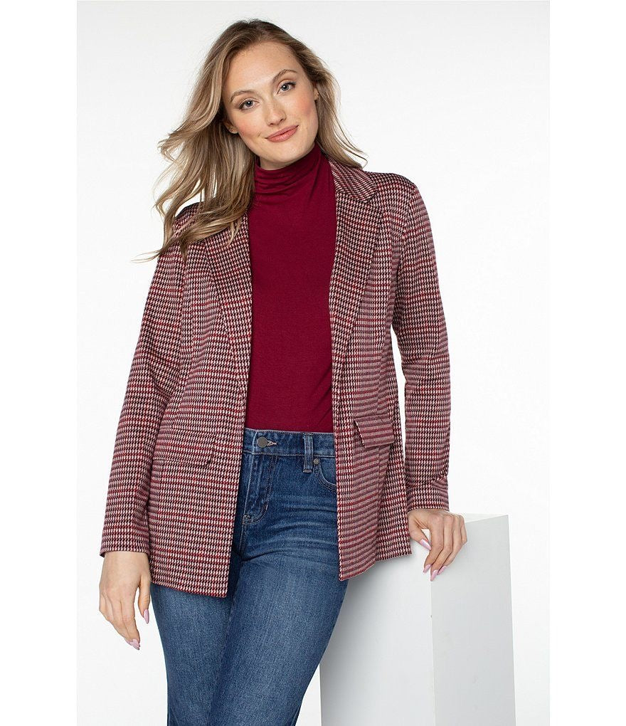 Houndstooth boyfriend blazer best sale