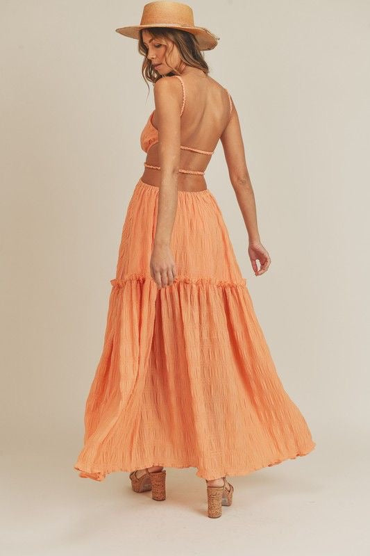 Orange Cut-Out Maxi Dress  z.aa Women's Clothing Downtown St. Pete – z•aa  dress up studio