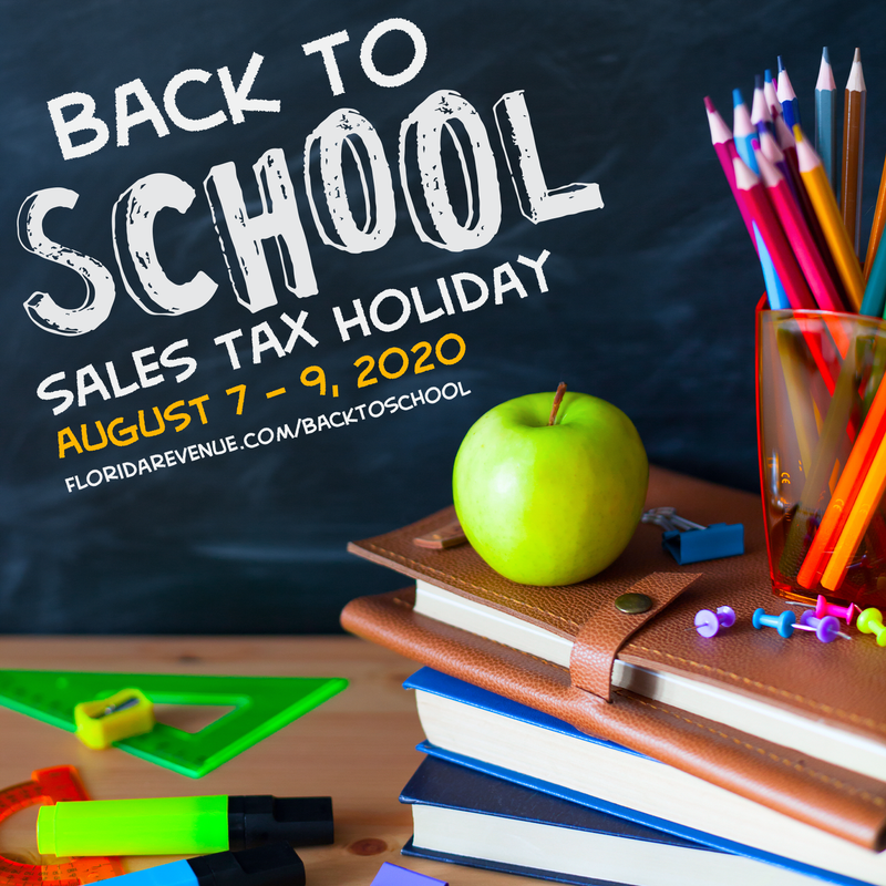 2020 Florida Sales Tax Holiday returns this weekend!