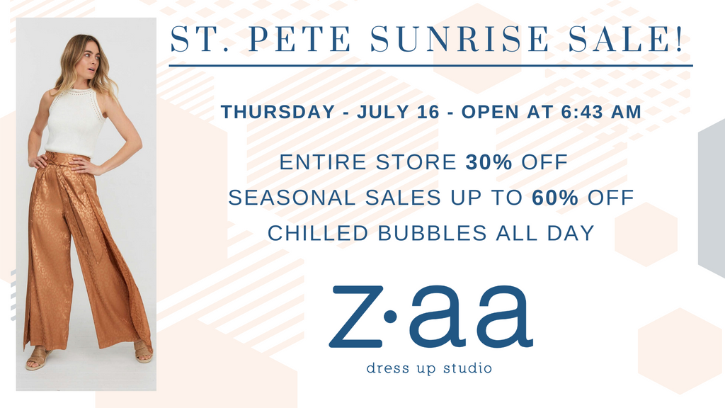 Sunrise Sale Returns for 2020!