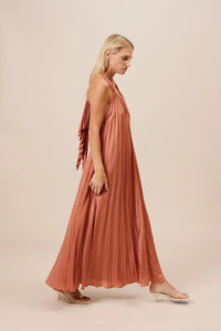 Blyth Halter Pleated Dress