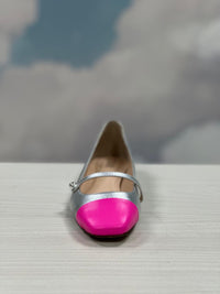 Color-Block Mary Jane Ballerinas