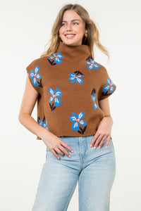 Flower Knit Top