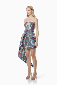 Violetta Burnout Jacquard Mini Dress