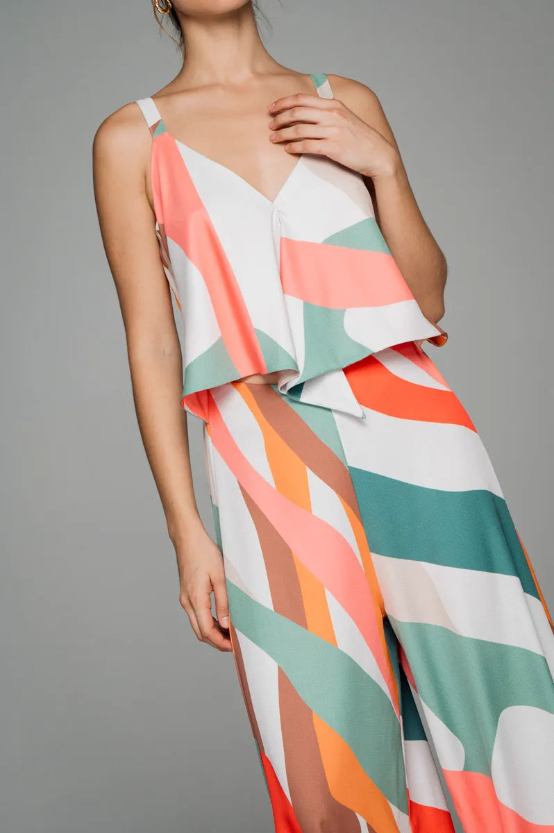 Abstract Cami Jumpsuit