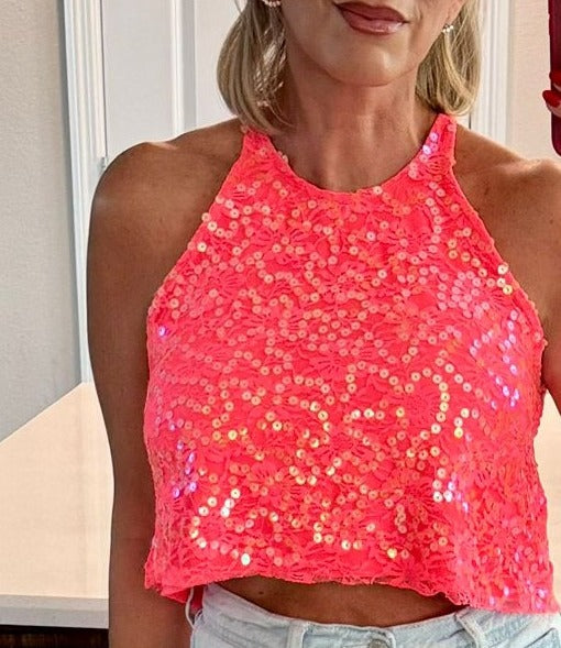 Sofia Sequin Top