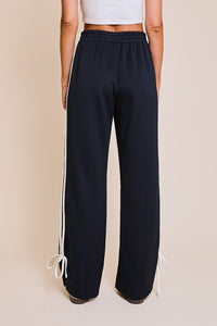 Track Pants with Bow Detail