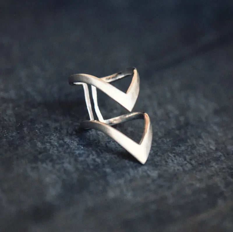 Chevron Ring (Silver)