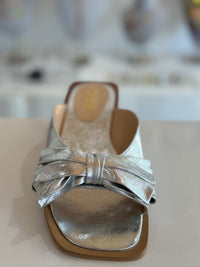 Bow Metallic Sandal