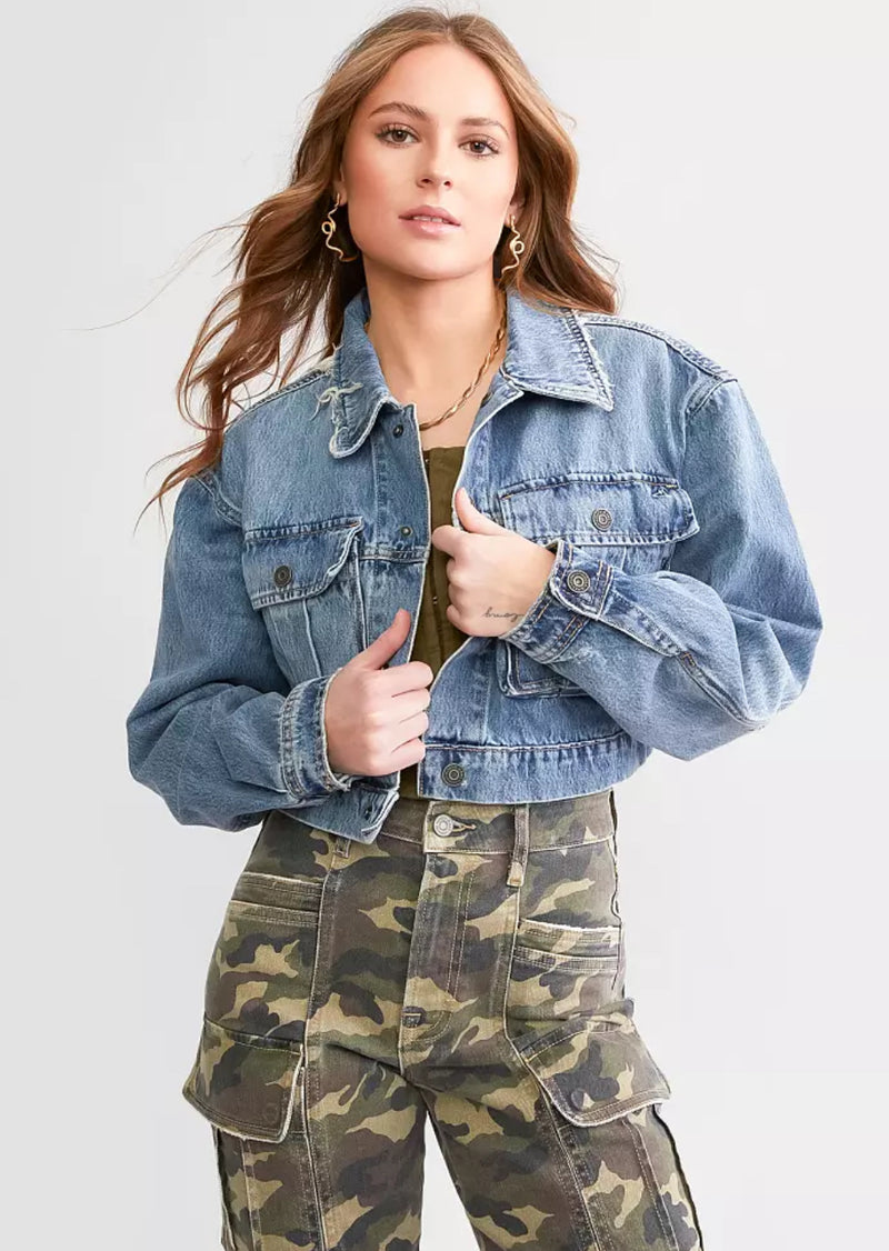 Cropped Cargo Jacket