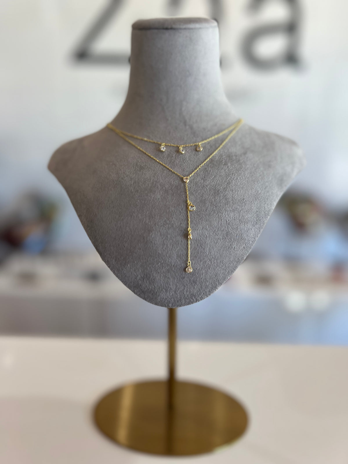 Constellation Necklace with Cubic Zirconias