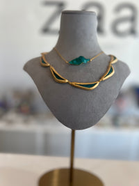 Spiral Shell Glass Necklace