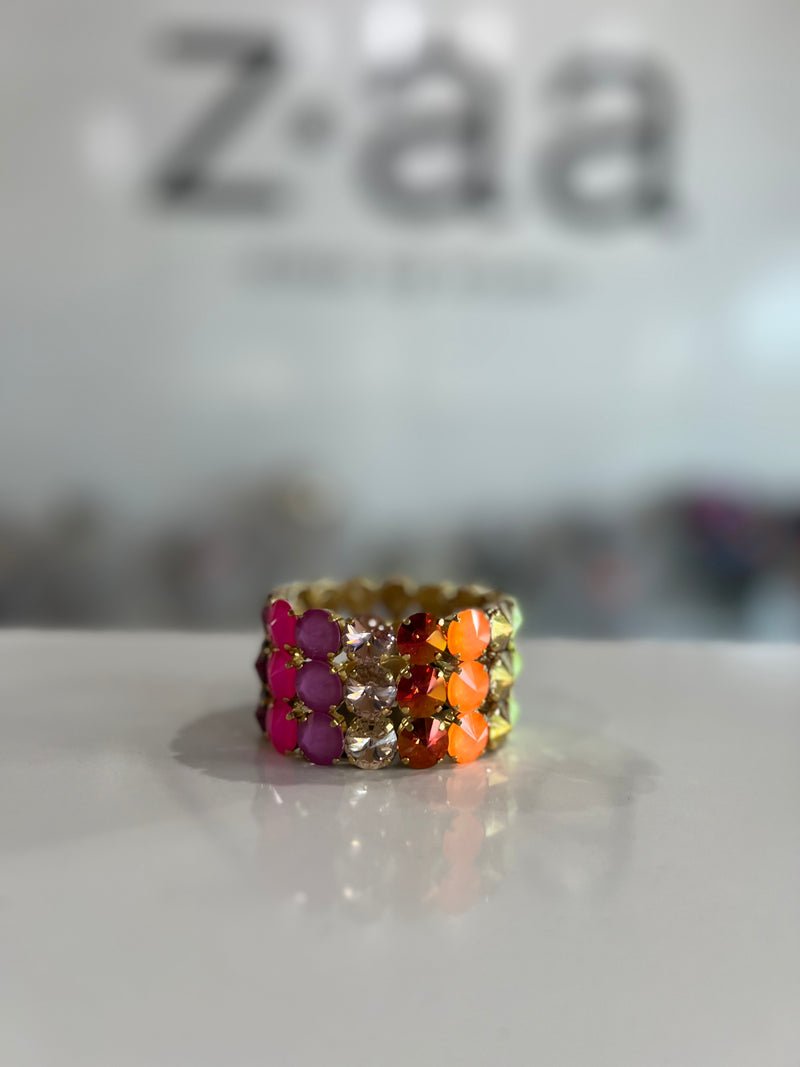 Drea Stretch Bracelet in Rainbow Ombre