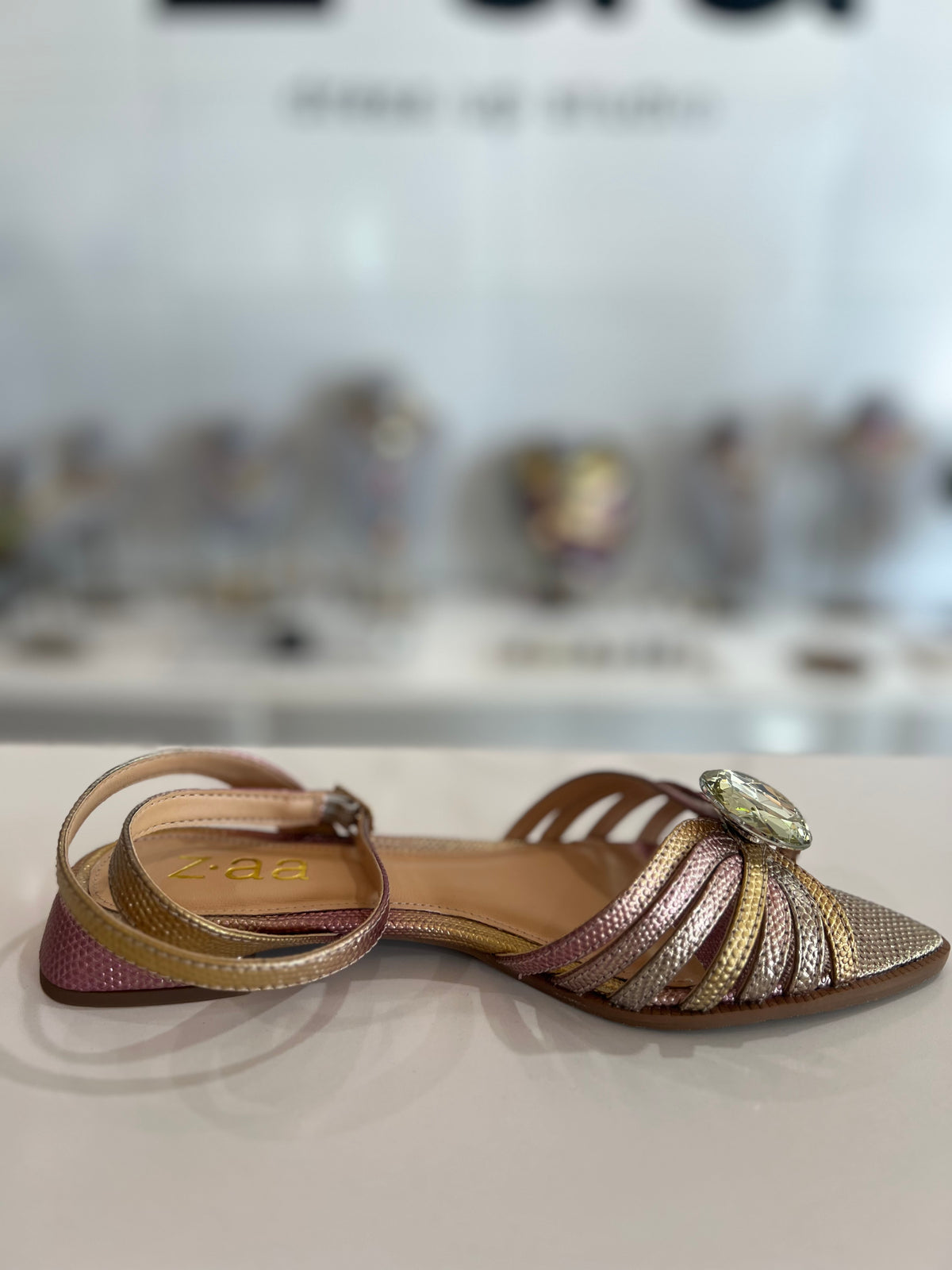 Ombre Sandal with Crystal