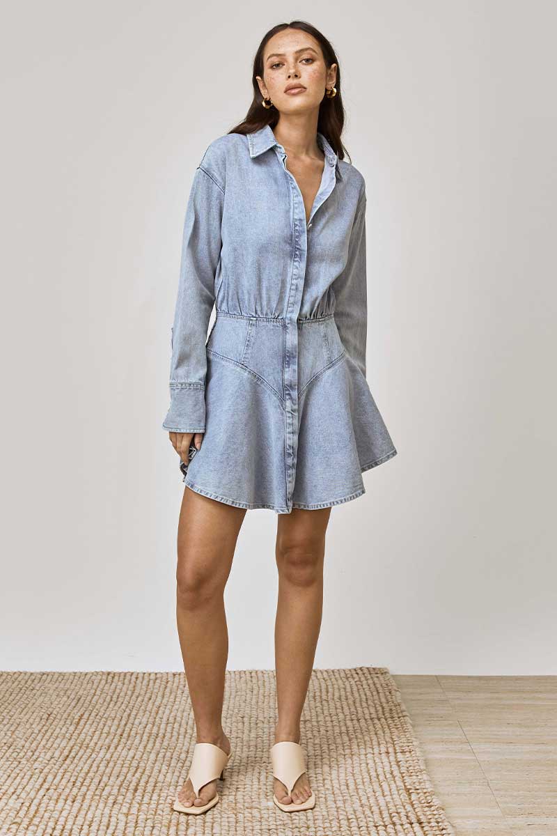 Lain Denim Shirt Dress