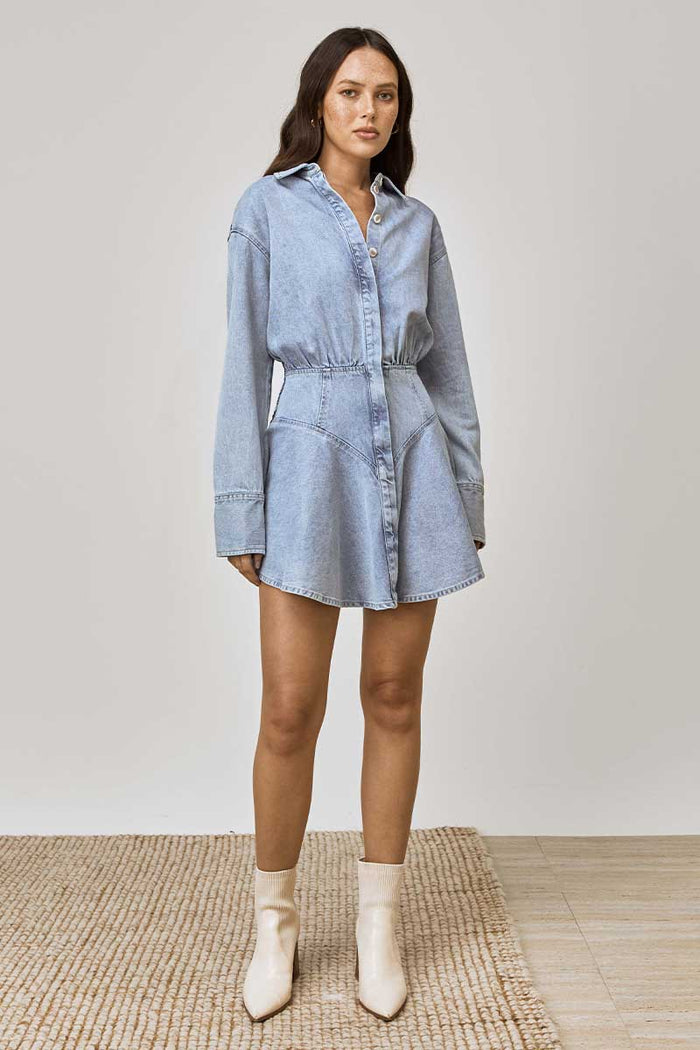 Lain Denim Shirt Dress