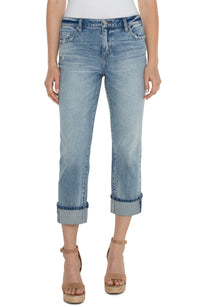 Marley Girlfriend Jeans with Cuff