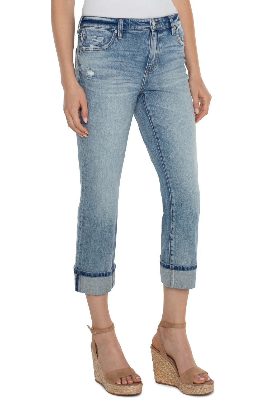 Marley Girlfriend Jeans with Cuff