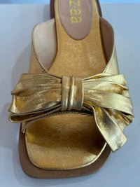 Bow Metallic Sandal