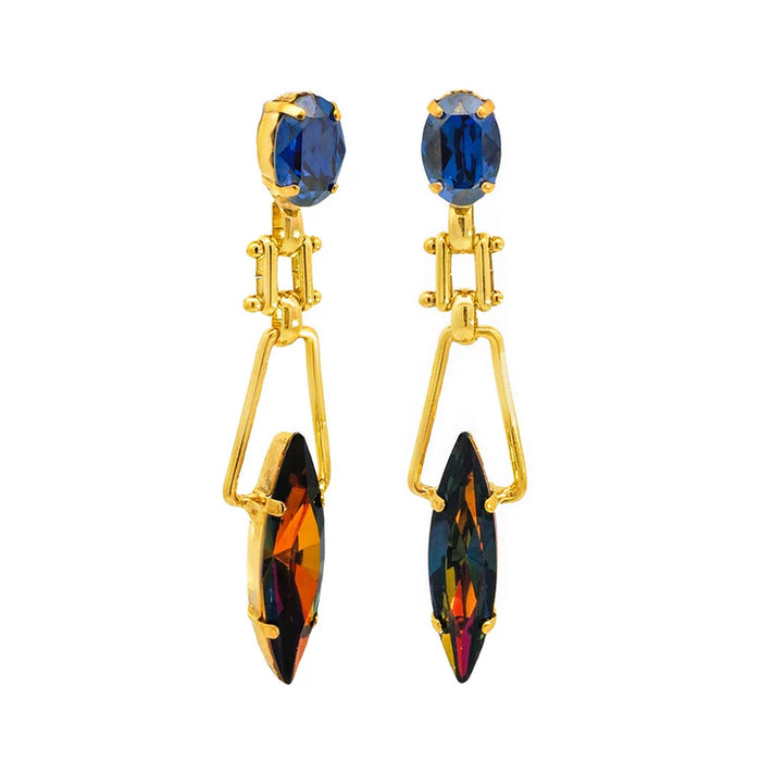 Phoenix Earrings in Vitrail