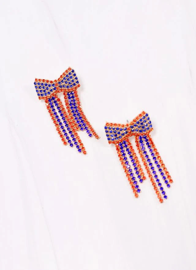 Bow Fringe Earrings