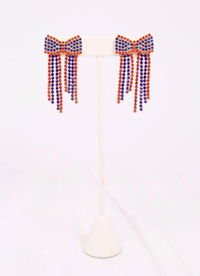 Bow Fringe Earrings