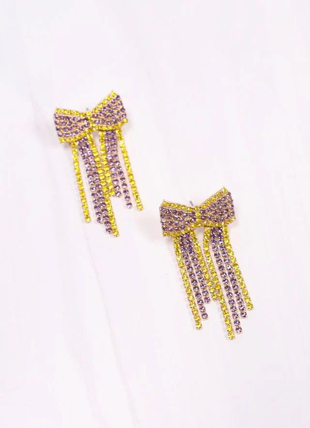 Bow Fringe Earrings