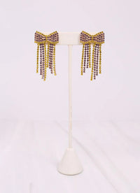 Bow Fringe Earrings