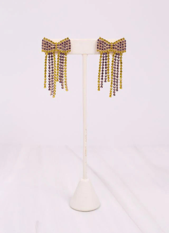 Bow Fringe Earrings