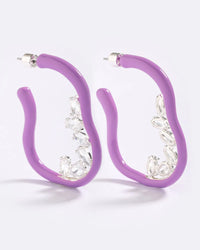 Frosted Obsession Hoop Earrings