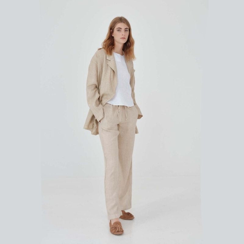 Linen Drawstring Pants