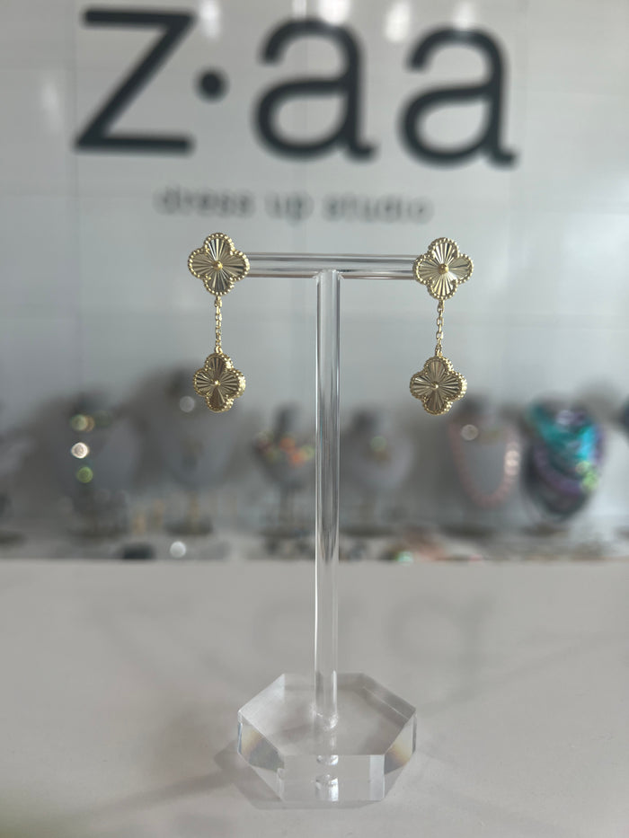 Clover Gold Plated Earrings