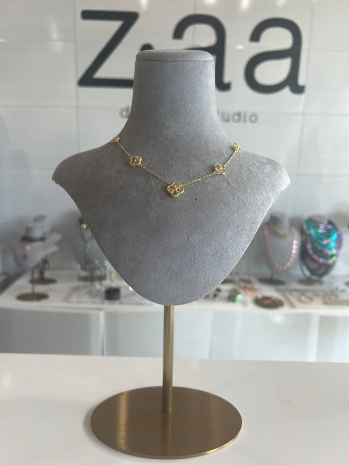 Clover Gold Plated Necklace