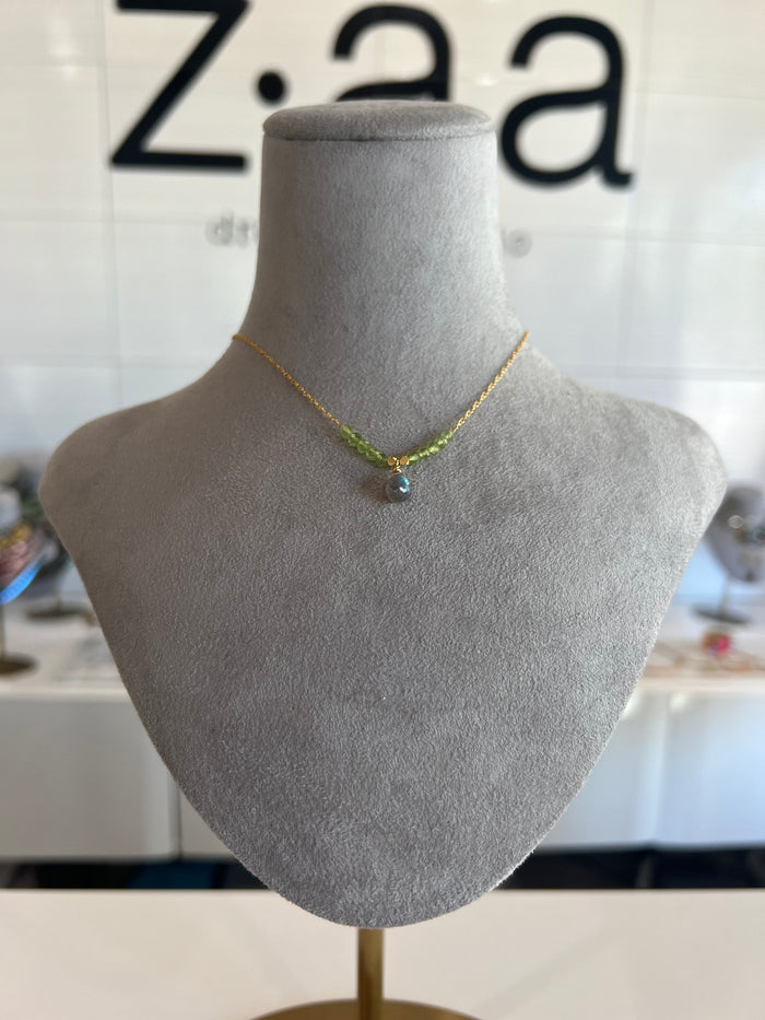 Labradorite & Peridot Necklace