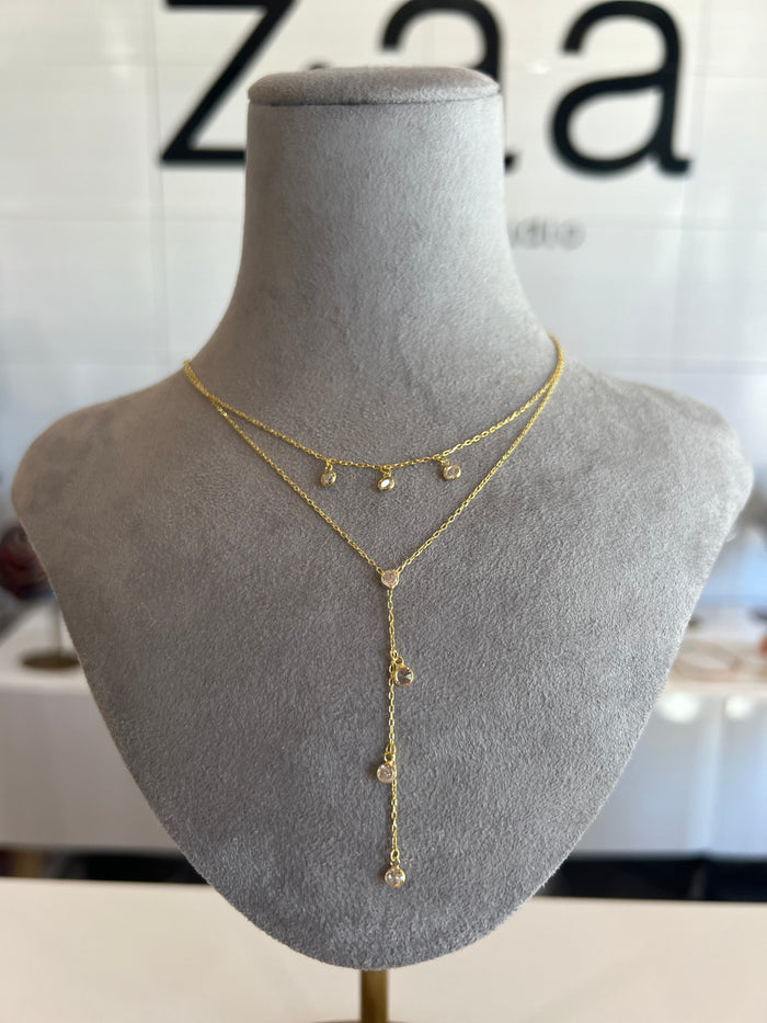 Constellation Necklace with Cubic Zirconias