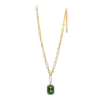 Mini Soleil Necklace in Fern Green
