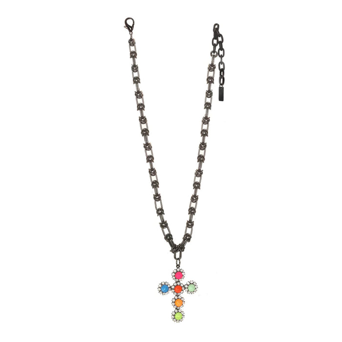 The Madonna Necklace in Electrics