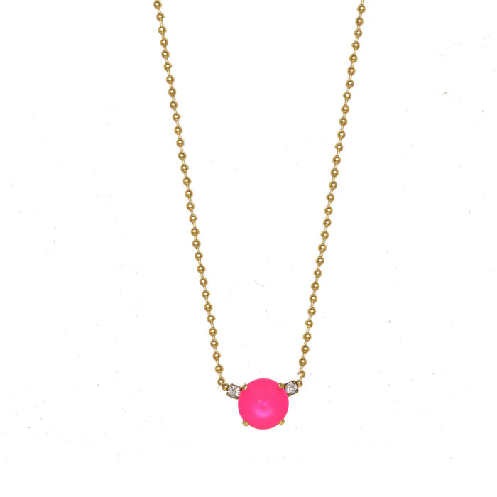 Jojo Necklace in Electric Pink