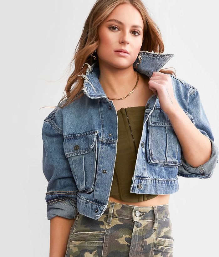 Cropped Cargo Jacket