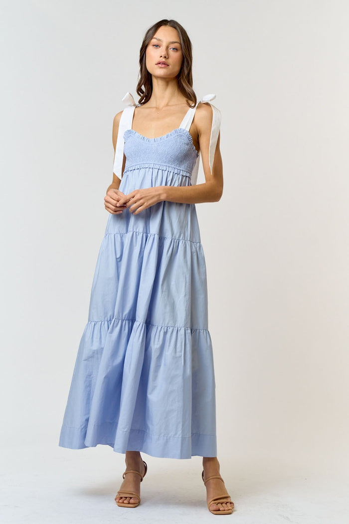 Shoulder Tuesday Smocked Maxi Dress