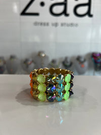 Drea Stretch Bracelet in Rainbow Ombre