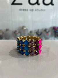 Drea Stretch Bracelet in Rainbow Ombre