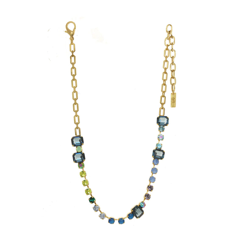 Mini Aaralyn Necklace in Blue/Green