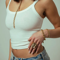 Soleil Ring in Antique Gold