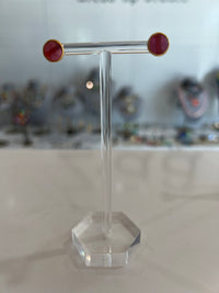 Pink Bubble Stud Earrings