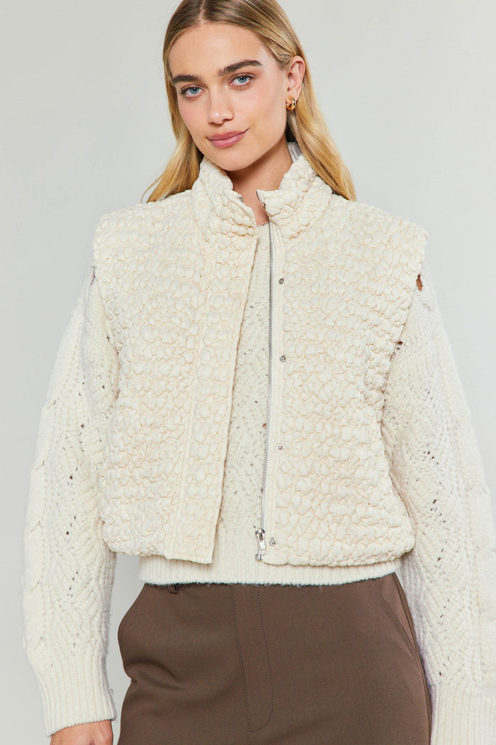 Quilted Cropped Vest