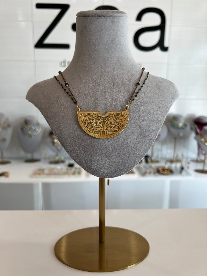 Hieroglyphic Lapis Lazuli Necklace