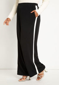 Side Stripe Wide Leg Pants